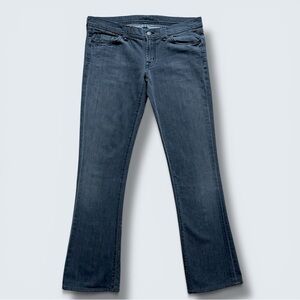 7 For All Mankind Rocker Low Rise Bootcut Jeans Charcoal Black Size 31 USA